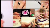 Nails Tutorial #85   Stiletto UV Gel Nail Design with One Stroke Painting Tutorial Video Nails