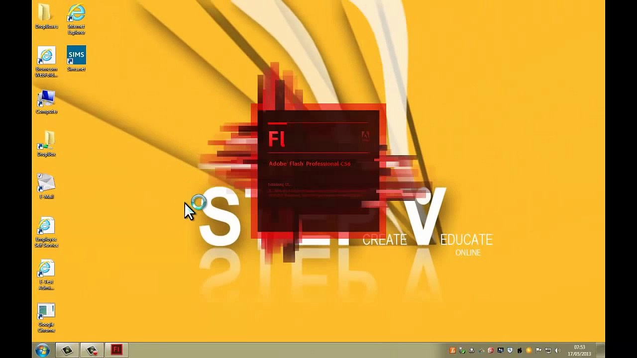 Masking and Text effects in Flash CS6