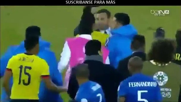 Mira la pelea que se formó después del partido Brasil-Colombia