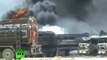 Video: NATO supply convoy torched by massive fuel truck fireball