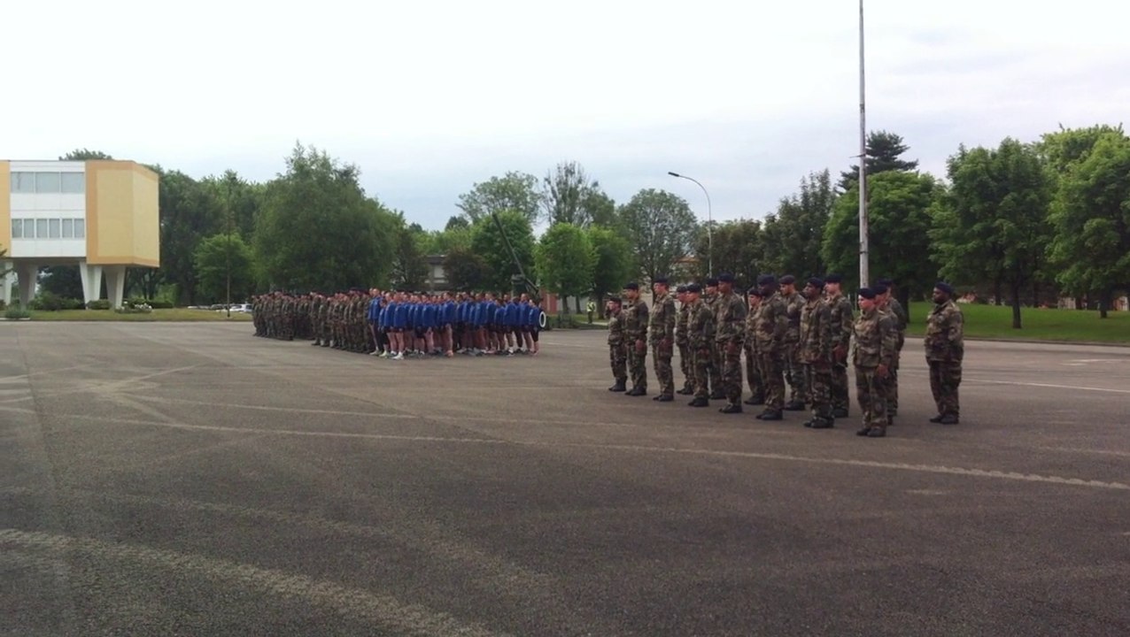 Levée des couleurs du 18 juin 2015, au premier régiment d'artillerie de Belfort