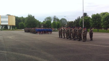 Levée des couleurs du 18 juin 2015, au premier régiment d'artillerie de Belfort