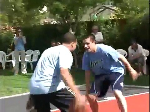 SnapSports® - Deron Williams NBA Utah Jazz - plays on a SnapSports Backyard Basketball Court