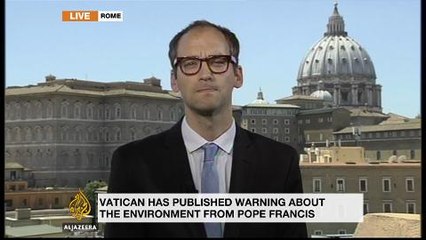 Pope Francis makes climate change announcement