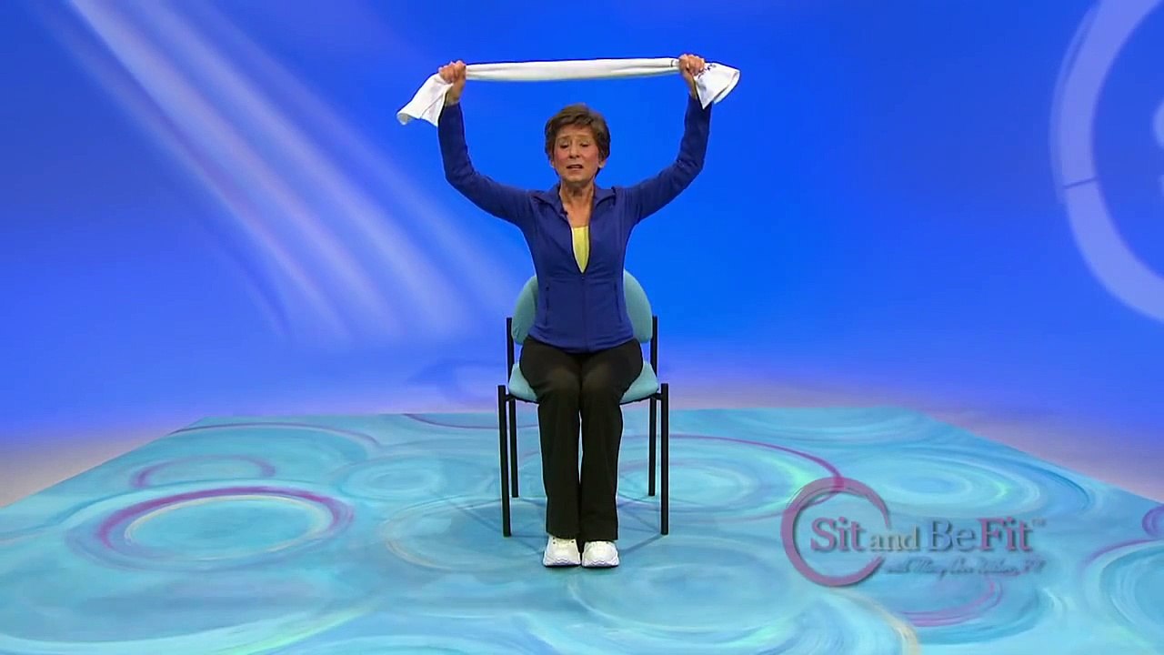 Sit and Be Fit - Towel Exercise - Mary Ann Wilson, RN - Improve Posture and Ab Workout