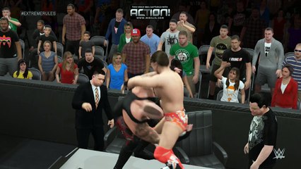 (WWE 2k15 )Undertaker Breaks the Announce Table