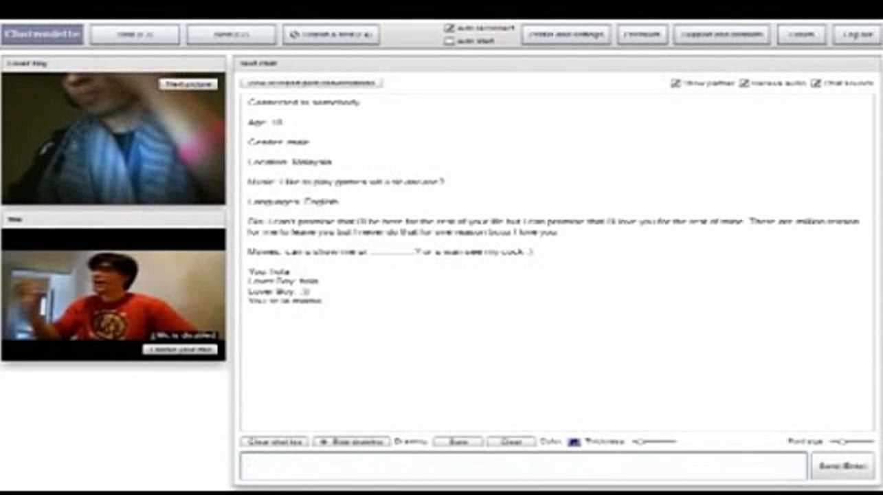 se esta chupando en chatroulette