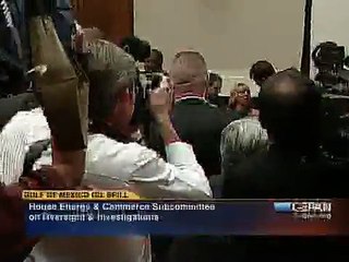 BP CEO Tony Hayward Testimony Disrupted By Protestor