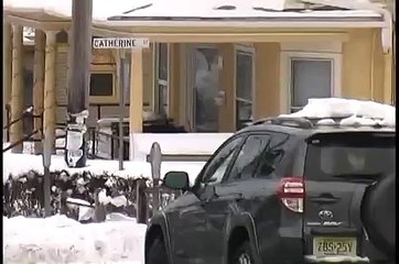 Cornell University Students Celebrate Heavy Snowfall