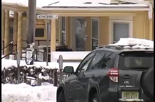 Cornell University Students Celebrate Heavy Snowfall