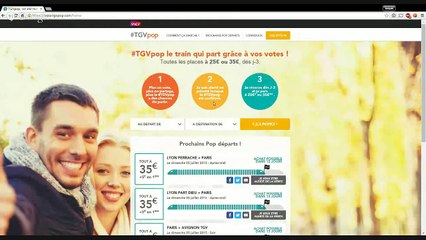 Comment faire une réservation sur TGV POP / Explications