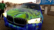 BMW X6 turns into Hulk with some water...