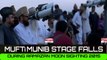 Mufti Muneeb Stage falls during Ramzan Moon Sighting 2015