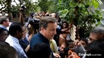 David Cameron meets Tamil refugees in Sri Lanka face to face