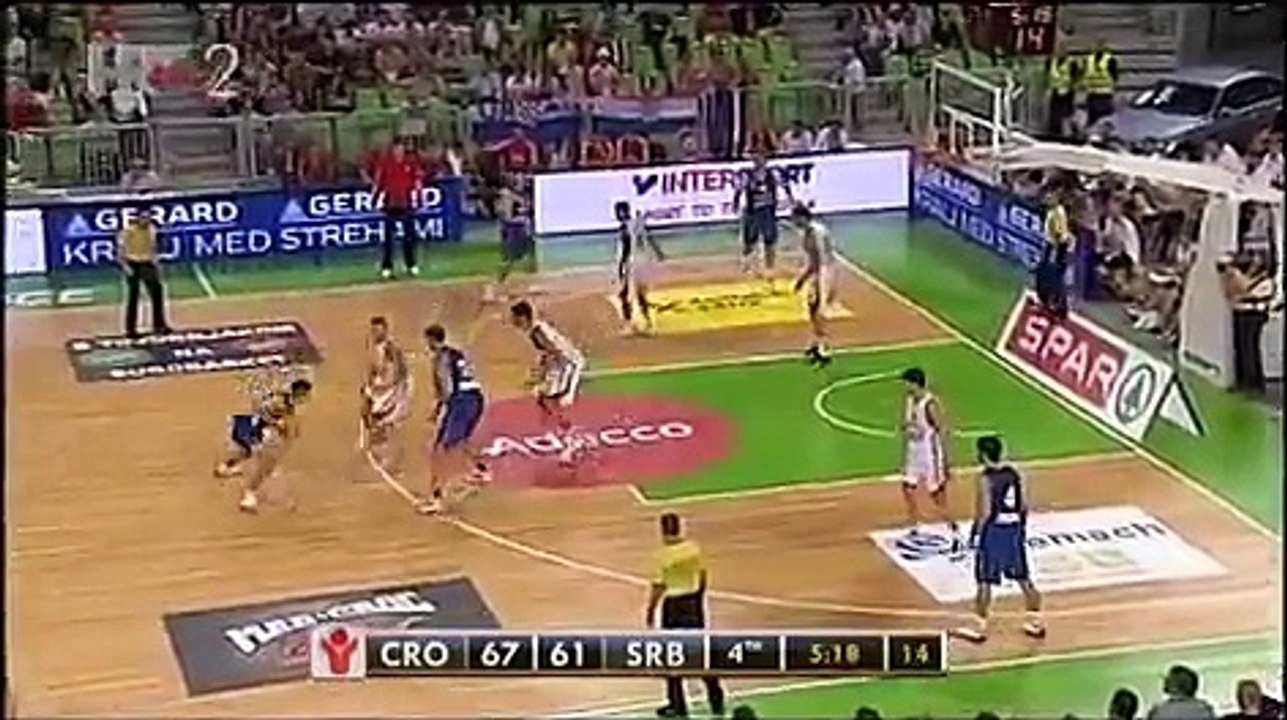 Hrvatski komentator - Srbija - Hrvatska 80:71 - Adecco ex yu kup - finalni mec, 09.08.2011.