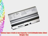 ATC 6cells 5200mAh Silver SONY VAIO VGN-FZ Series Replacement Battery  PN: VGP-BPL8 VGP-BPS8