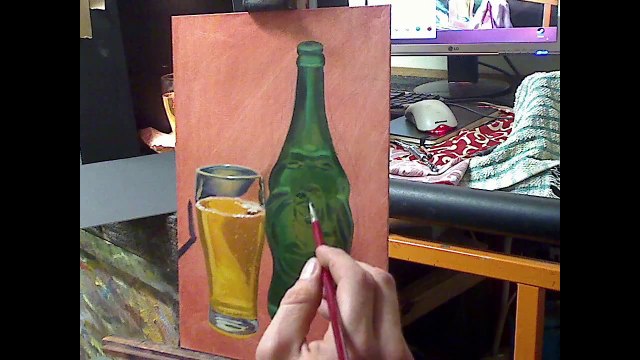99 Paintings of Beer by Ben Sherar - Beer 10 : Lucky Beer