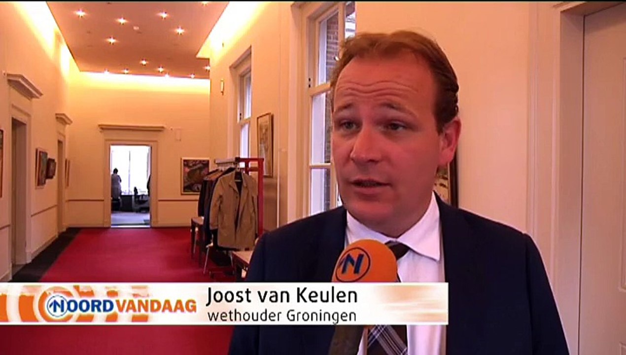 Gladde gele stenen in Groningen binnenstad aangepakt - RTV Noord