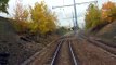 Riding tram track in Brno Bystrc 1, Jízda po tramvajové rychlodráze z Bystrce v Brně