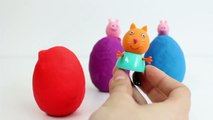 Peppa Pig Play Doh Surprise Eggs Peppa Pig Toys Jueguetes de Peppa Pig Huevos Sorpresa de Plastilina