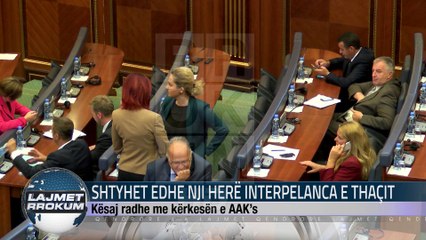 SHTYHET EDHE NJI HERË INTERPELANCA E THAÇIT