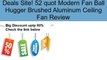 52 quot Modern Fan Ball Hugger Brushed Aluminum Ceiling Fan Review