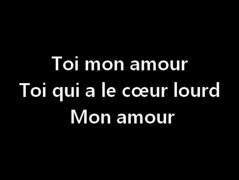 Marc Lavoine - Toi mon amour (Paroles-Lyrics)