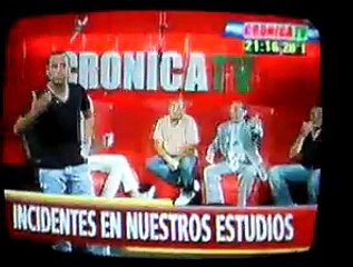 Pelea en el programa de Anabela Cronica TV