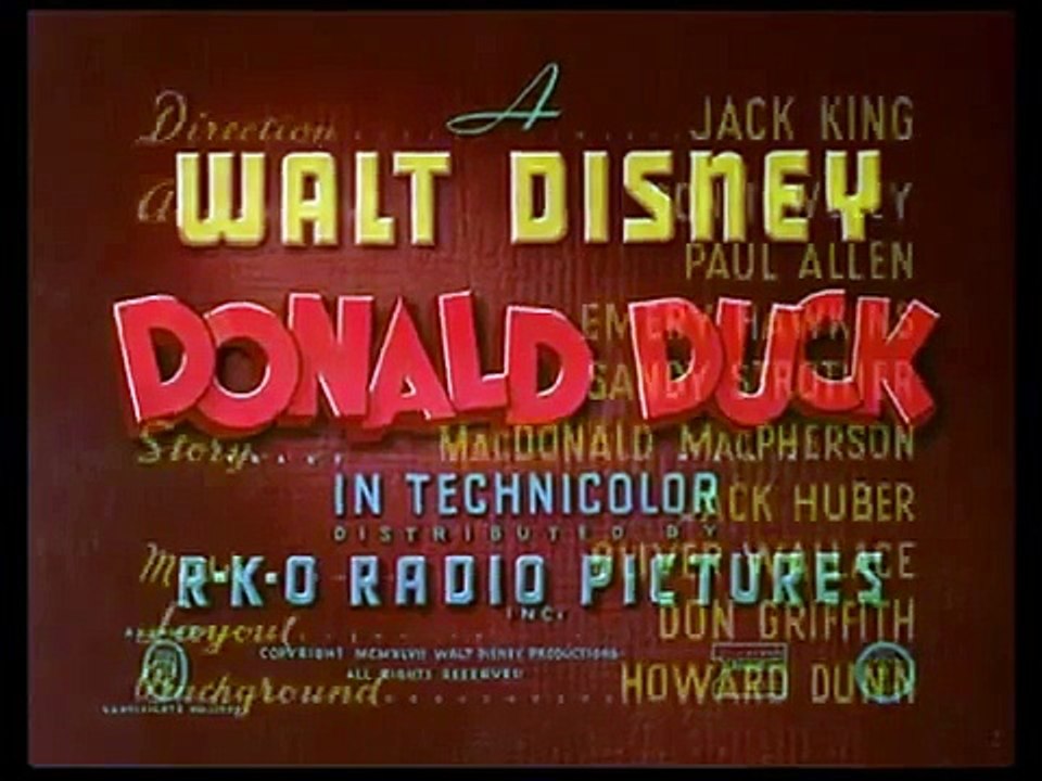 Disney Animation  Donald Duck   Wide Open Spaces