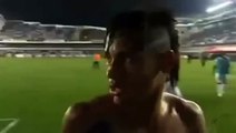 Epic Fail : Neymar Hit On Head With TV Camera During Post Match Interview