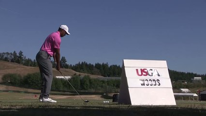 Golf - US Open : Au practice avec TIger