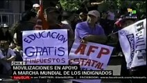 Movilizaciones en chile en apoyo a indignados