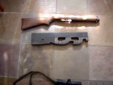 Ruger 10/22 .22LR Rifle Mounted in Custom FN P90 (airsoft!) stock