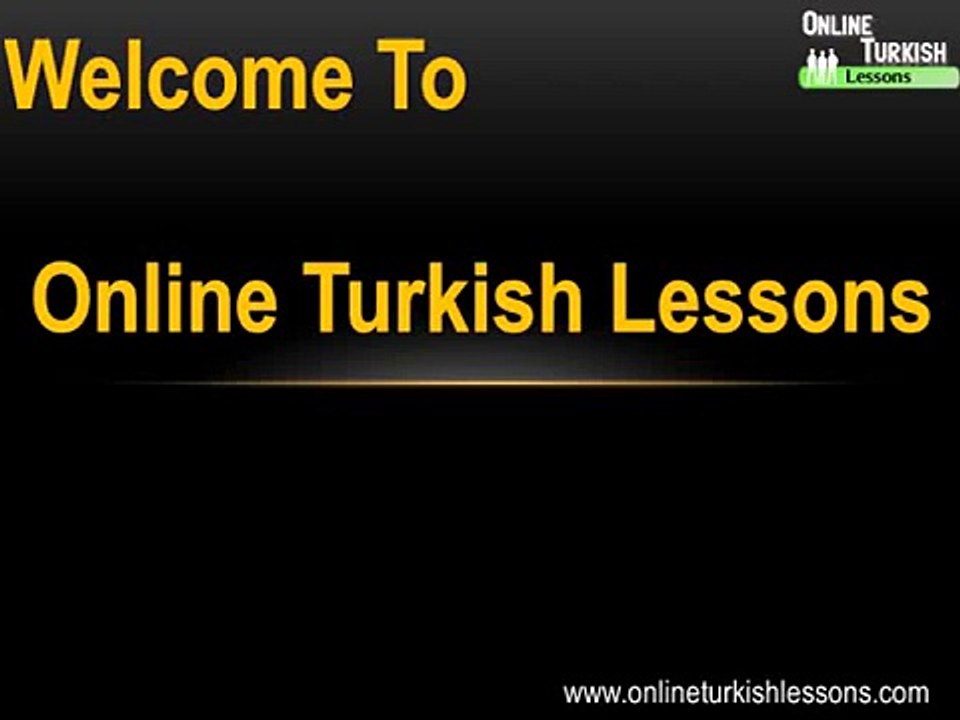 Turkish Lessons 1 - Turkish Alphabet - www.onlineturkishlessons.com
