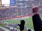 Patriots score touchdown vs Jets and fans throw snow