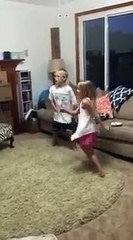 Kids dancing to Just Dance