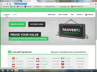 الاكثر ربحا في الوقت الراهن كيفية التسجيل والعمل في شركة PAIDVERTS