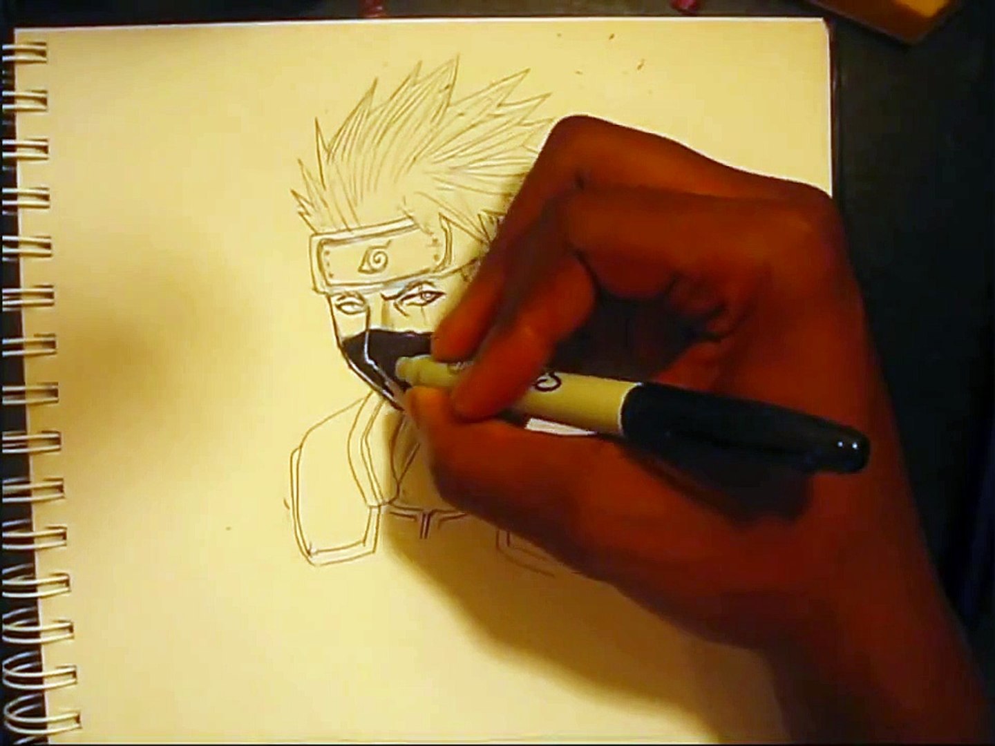 Sketchbook Quick Draw Drawing Kakashi From Naruto Video