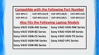 Sony Vaio VGN-NW350F SUPERIOR GRADE New 6-Cell Tech Rover BrandTM Battery {Color: Black}