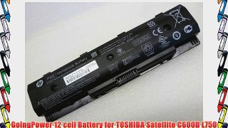 GoingPower 12 cell Battery for TOSHIBA Satellite C600D L750 PA3816U-1BRS PA3817U PA3818U -