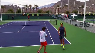 Rafael  Nadal  and Pablo Carreño Busta Indian Wells Masters  3 /11/15 Part I