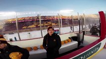 WCHA referee wears helmet camera during the Hockey CIty Classic Women's Game