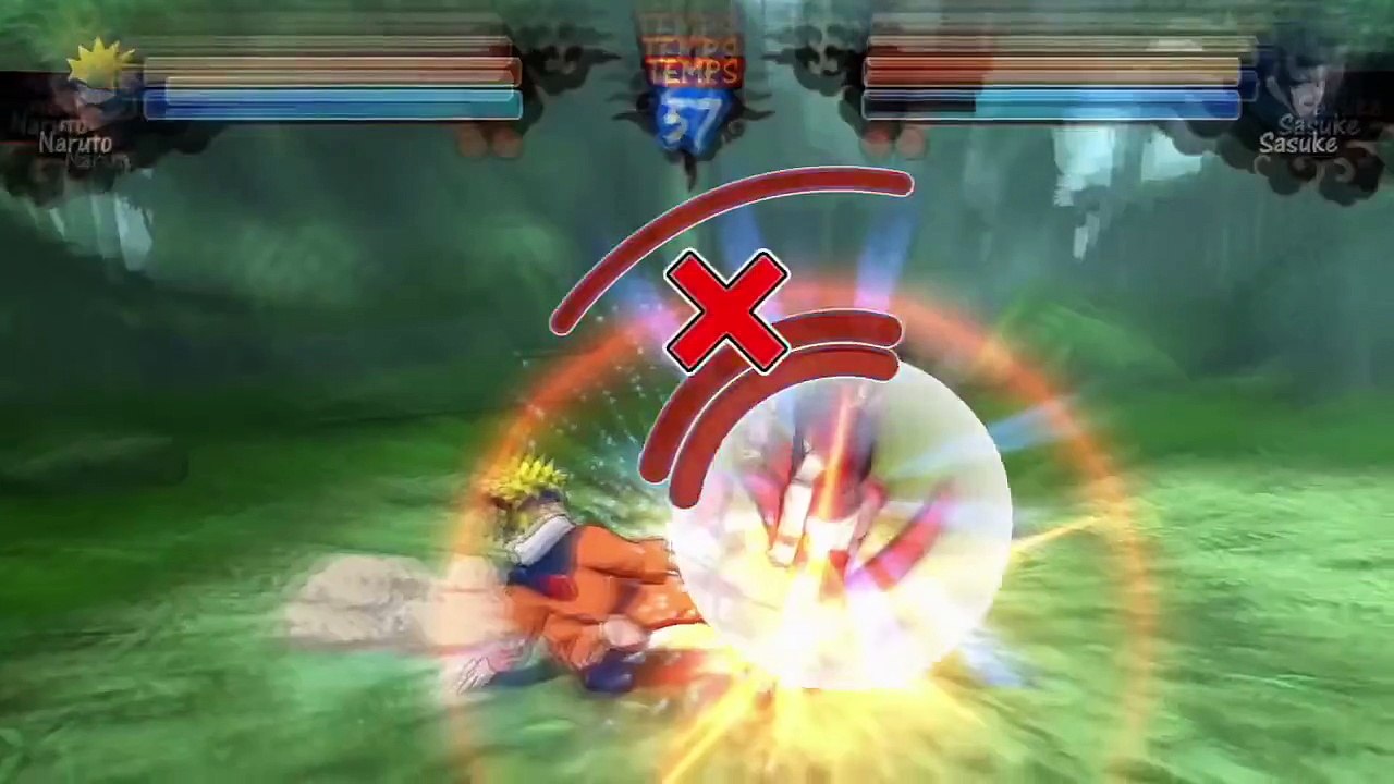 Naruto Rise of a Ninja - Gameplay - Naruto VS Sasuke - Xbox360