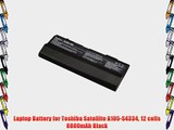 Laptop Battery for Toshiba Satellite A105-S4334 12 cells 8800mAh Black