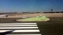 Despegue y aterrizaje  avión Alitalia en aeropuertos de Barajas  y  Fiumicino (Italia 3-7-2013)