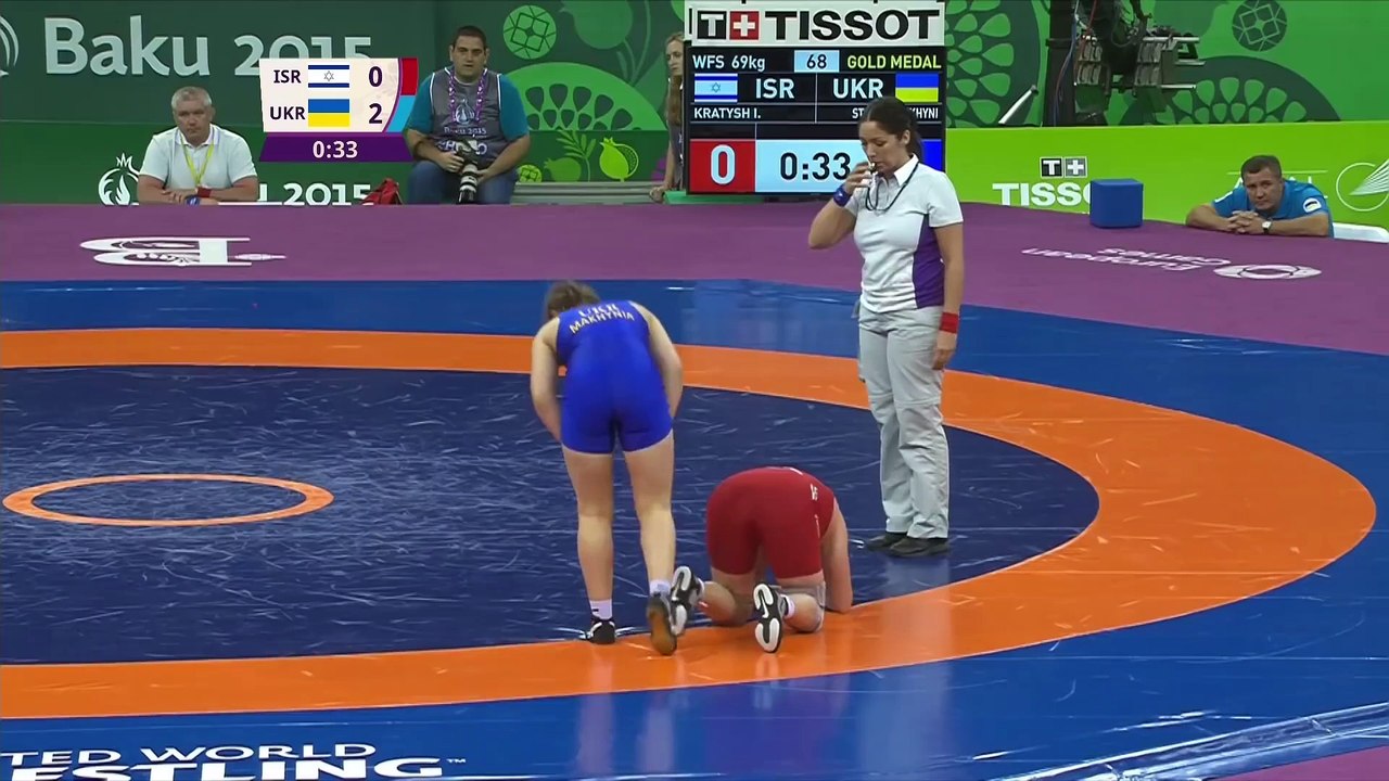 Golden performance from Stadnik Makhynia | Wrestling | Baku 2015 European Games (1080p)