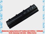 UBatteries Laptop Battery HP Pavilion dv6-6095es - 5200mAh 10.8V Samsung 2.6A Cells - UBMax