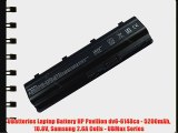 UBatteries Laptop Battery HP Pavilion dv6-6148ca - 5200mAh 10.8V Samsung 2.6A Cells - UBMax