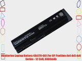 UBatteries Laptop Battery 484170-001 For HP Pavilion dv4 dv5 dv6 Series - 12 Cell 8800mAh