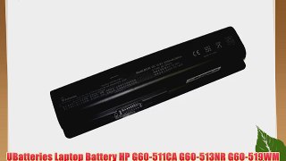 UBatteries Laptop Battery HP G60-511CA G60-513NR G60-519WM G60-526NR G60-530CA - 10.8V 5200mAh